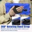 Samsung Galaxy Tab Active5 X300 Case with Strap - Blue Silicone Hybrid - 7