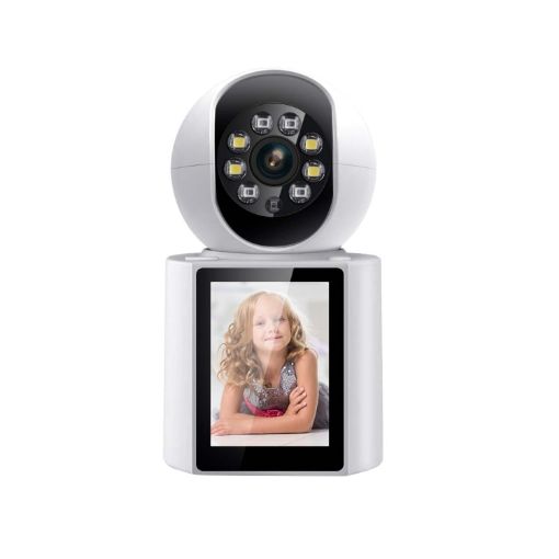 ESCAM QF104 3MP Indoor WiFi Camera with Humanoid Detection & Alarm, UK Plug - 1