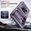 Samsung Galaxy A15 5G Shockproof Card Case with Ring Holder - Purple - 3