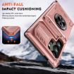 Samsung Galaxy S24 Ultra 5G Shockproof Card Case with Ring Holder, Rose Gold - 3