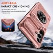 Samsung Galaxy A25 5G Shockproof Card Case with Ring Holder - Rose Gold - 3