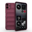 Nothing CMF Phone 1 Magic Shield TPU + Flannel Case - Wine Red - 1