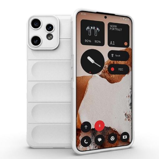 Nothing CMF Phone 2 Pro 5G Case - Magic Shield TPU + Flannel (White) - 1