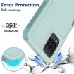Samsung Galaxy A12 Phone Case, 2 in 1 PC + TPU, Light Green - 3