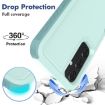 Samsung Galaxy A25 5G Phone Case, 2 in 1 PC + TPU, Light Green - 3