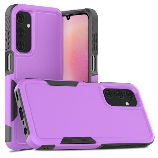 Samsung Galaxy A25 5G Phone Case, 2 in 1 PC + TPU, Purple - 1