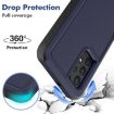 Samsung Galaxy A32 4G Phone Case, 2 in 1 PC + TPU, Dark Blue - 3