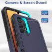 Samsung Galaxy A32 4G Phone Case, 2 in 1 PC + TPU, Dark Blue - 5