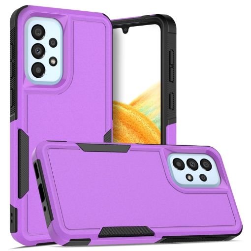 Samsung Galaxy A33 5G Phone Case, 2 in 1 PC + TPU, Purple - 1