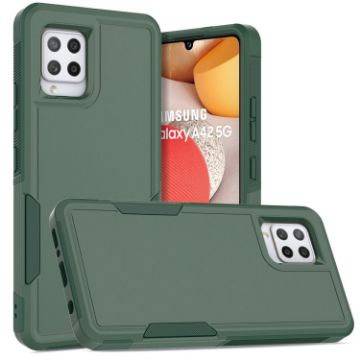 Samsung Galaxy A42 5G Phone Case, 2 in 1 PC + TPU, Dark Green - 1