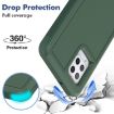 Samsung Galaxy A42 5G Phone Case, 2 in 1 PC + TPU, Dark Green - 3