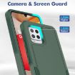 Samsung Galaxy A42 5G Phone Case, 2 in 1 PC + TPU, Dark Green - 5