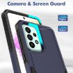 Samsung Galaxy A73 5G Phone Case, 2 in 1 PC + TPU, Dark Blue - 5