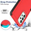 Samsung Galaxy A73 5G Red Phone Case - 2 in 1 PC + TPU Cover - 3