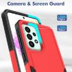 Samsung Galaxy A73 5G Red Phone Case - 2 in 1 PC + TPU Cover - 5