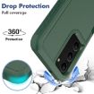 Samsung Galaxy S23+ 5G Dark Green PC TPU Phone Case 2 in 1 - 3