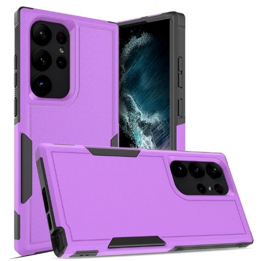 Samsung Galaxy S23 Ultra 5G Purple 2 in 1 PC TPU Phone Case - 1