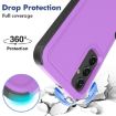 Samsung Galaxy A15 5G Phone Case, 2 in 1 PC + TPU, Purple - 3