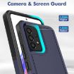 Samsung Galaxy A53 5G Phone Case, 2 in 1 PC + TPU, Dark Blue - 5