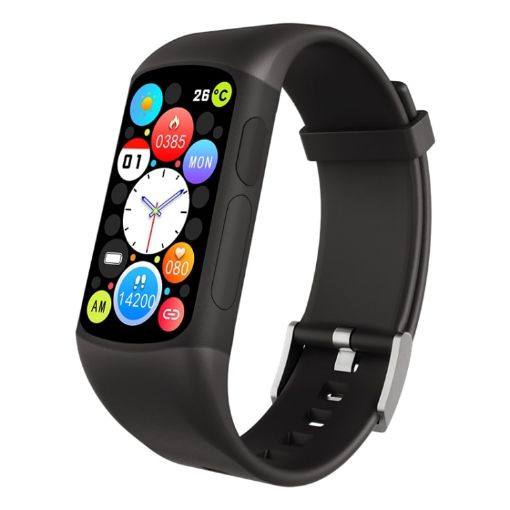 Spovan H7 Smart Sport Watch, BT5.3, Health Monitor, IP67, 1.47" (Black) - 1
