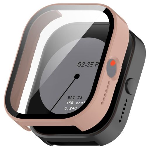 CMF Watch Pro D395 Pink Protective Case with Tempered Film - 1