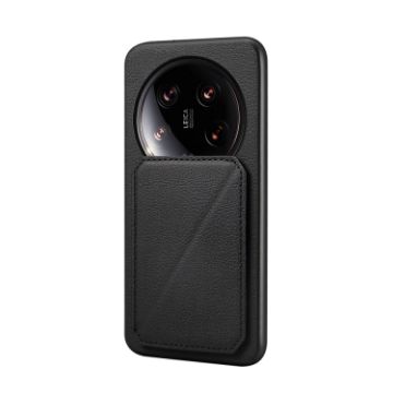 Xiaomi 14 Ultra D04 Black Calf Texture Dual Card Slot Phone Case - 1