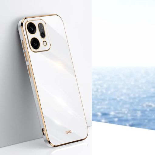 OPPO Reno14 5G Global XINLI 6D Electroplate TPU Case - White - 1