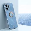 OPPO Reno14 5G Global XINLI 6D TPU Case with Ring Holder - Celestial Blue - 1