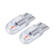 T10 2W LED Car Clearance Lights 2PCS, 2 SMD-3030, 12V Red Light - 2