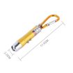 Gold Mini LED Flashlight Torch Keychain - 2 PCS Portable Metal Shell - 2