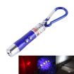 Mini LED Flashlight Torch Keychain - 2 PCS Blue Metal Shell for Hiking - 1