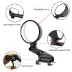 Adjustable Blind Spot Mirror Wide Angle for Left Rear View (Black) - 5