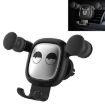 Big Eyes Pattern Gravity Air Vent Car Mount Phone Holder - Black - 1