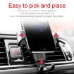 Litchi Texture Gravity Car Mount Phone Holder - Black - 9