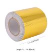 5m Gold Exhaust Wrap Heat Shield Aluminum Foil Paper Heat Resistant - 4