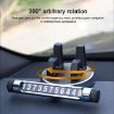 Silver Multi-function Car Instrument Panel Phone Holder & Parking Card - 6