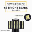 H7 Car Fog Light Bulbs 66LEDs 6000K 655LM 2PCS DC9-16V 8.2W SMD-2016 - 6