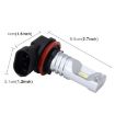 H8/H11 60W 900LM 6000K Car Fog Lights, 6 CSP Lamps, DC 12V White - 5