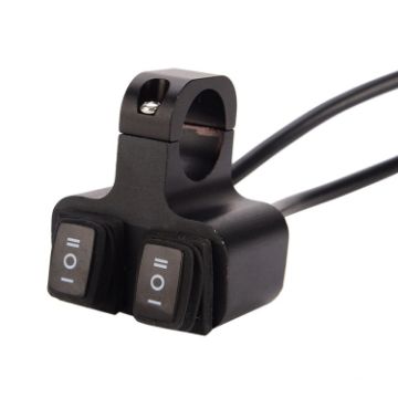 Waterproof Dual Head Motorcycle Handle Switch - Durable & Reliable - 1