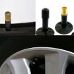 200 PCS Black Tire Valve Dust Caps for Bicycle & Car, 10mm Diameter - 5