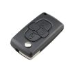 CITROEN C8/PEUGEOT 1007 4-Button Car Key Case Replacement Grooved - 3