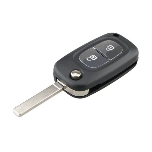 Renault Clio/Megane/Kangoo/Modus 2-Button Key Case with Foldable Blade - 1