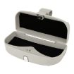 Multi-functional Grey Car Glasses Case with Card Slot - Flat Style - 2