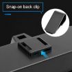 Multi-functional Grey Car Glasses Case with Card Slot - Flat Style - 6