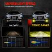 2 PCS 9005 Car LED Fog Light Yellow 12V-24V 12W 3000K 800LM 12LEDs - 7