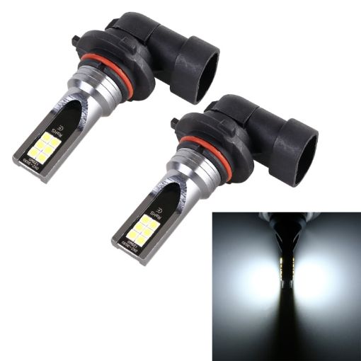2 PCS 9006 Car LED Fog Light 12W 3000K 800LM 12LEDs SMD-3030 White - 1