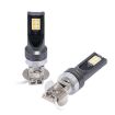H3 Car LED Fog Light 12W 3000K 800LM 12LEDs SMD-3030 Yellow 2PCS - 2