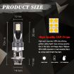 H3 Car LED Fog Light 12W 3000K 800LM 12LEDs SMD-3030 Yellow 2PCS - 8