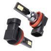 H11/H8 Car LED Fog Light 12V-24V 12W 3000K 800LM 12LEDs White 2PCS - 2