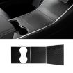 Tesla Model 3 Pre-2021 Central Control Panel Sticker Carbon Fiber Black - 1